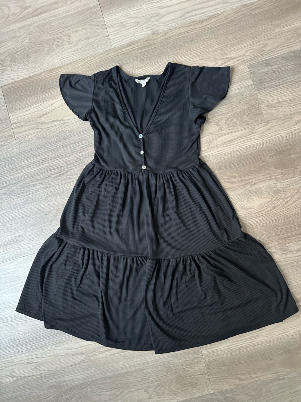 LBD Tiered Black Babydoll by See You Monday